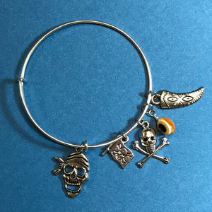 Pirate Adjustable Bangle Bracelet - DebryndaDavey