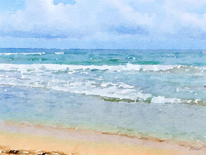 Costa Rica beach - WP7 - Peter Wright Art - Paintings & Prints ...