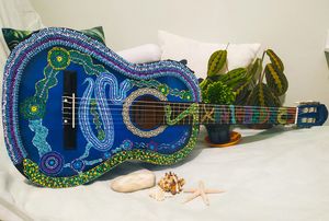 Decorated Acoustic Classic Guitar