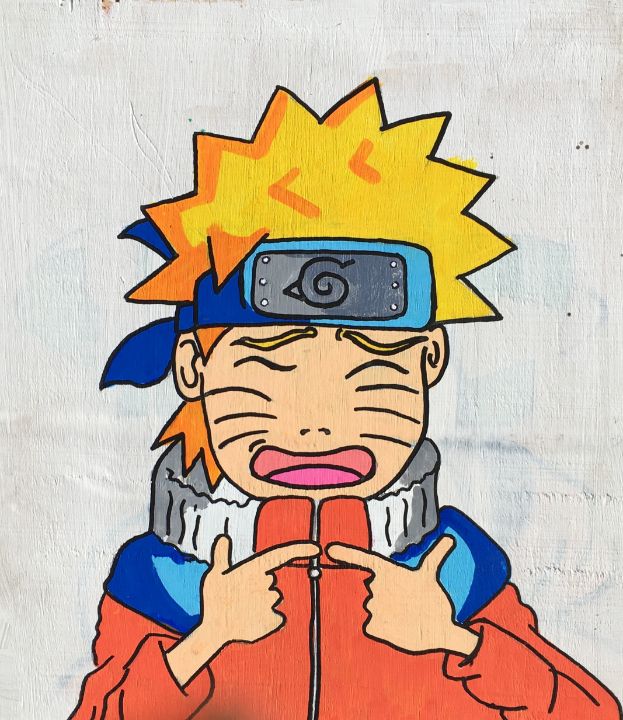 Anime Naruto in hokage posters & prints by Cat Pop Art