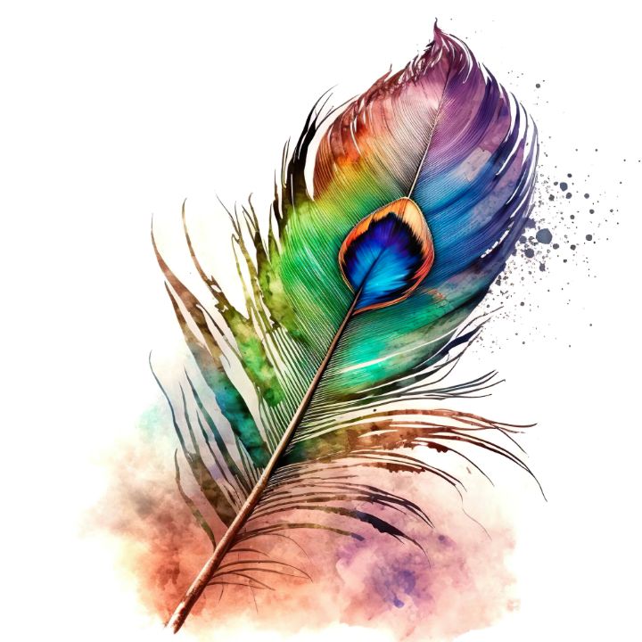 Peacock feather - evra_zn - Digital Art, Still Life, Feathers