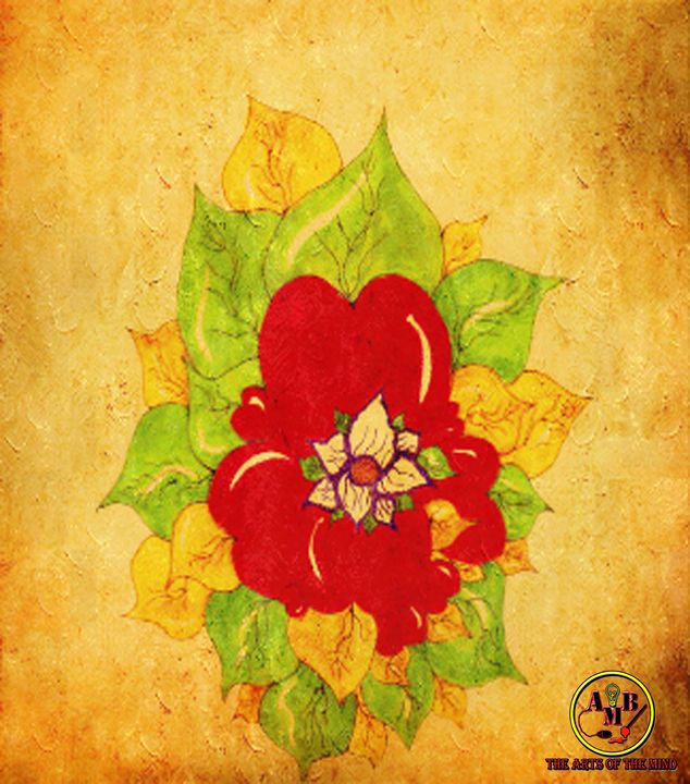 Heart Flower #1 - AMB Designs