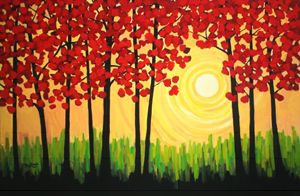 Autumn Tree Sunrise - Patty Baker