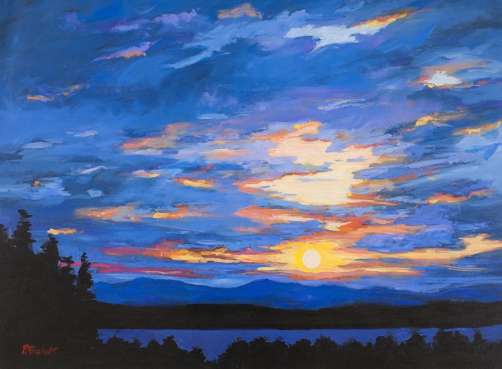 Blue Sky Over Catskill Mountains - Patty Baker