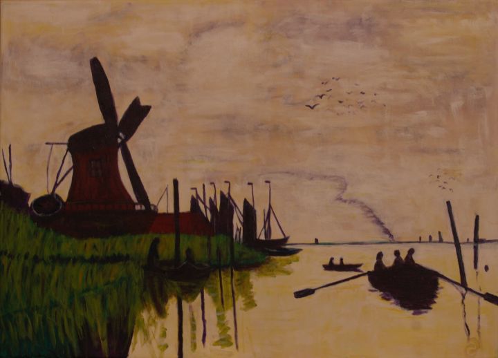 Monet's Windmills at Zaandam - C for Cezanne