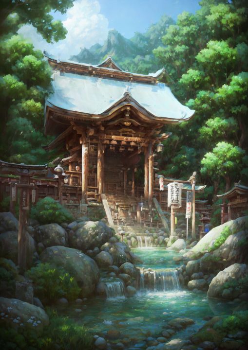 Paradisiac Japanese Temple - NiluX