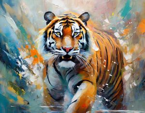 Emerald Tiger - Inked Up LLC - Paintings & Prints, Animals, Birds, & Fish,  Wild Cats, Tigers - ArtPal