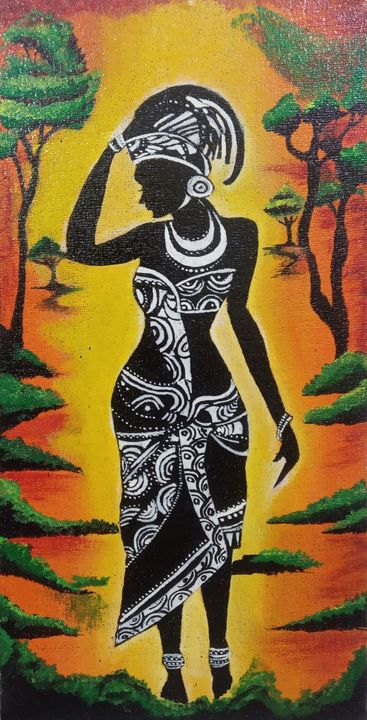african women tribal paint
