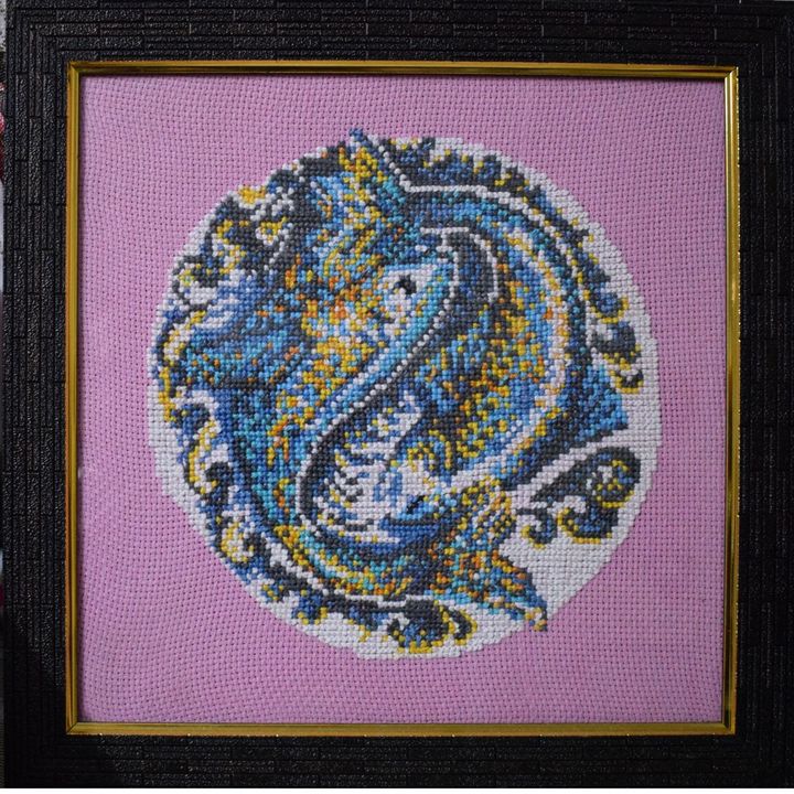 Pisces - Cross Stitch and Paintings