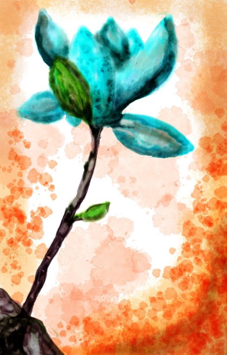 Blue flower - better life