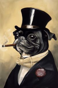 A Pug's Aristocratic Charm - Imageers