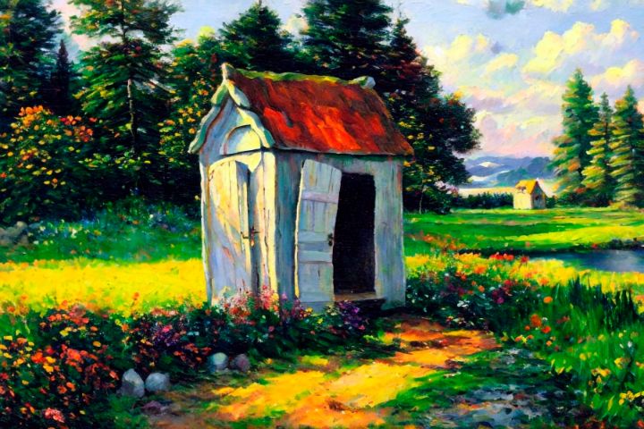 Peaceful Sight - Restored Art Studio - Paintings & Prints, Buildings ...