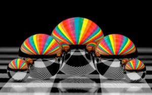 Colorful rainbow abstract of spheres - Ilzphotos - Photography ...