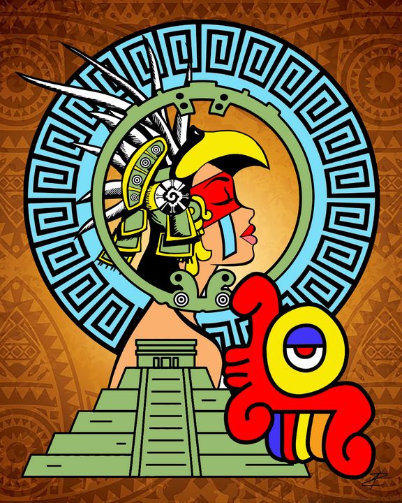 Aztec Princess by Jesse Raudales - Jesse Raudales