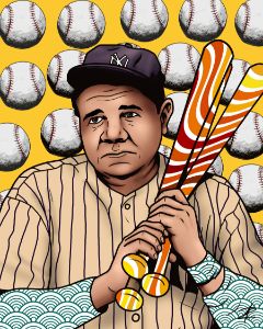 Babe Ruth by Jesse Raudales