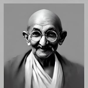 Mahatma Gandhi black&white