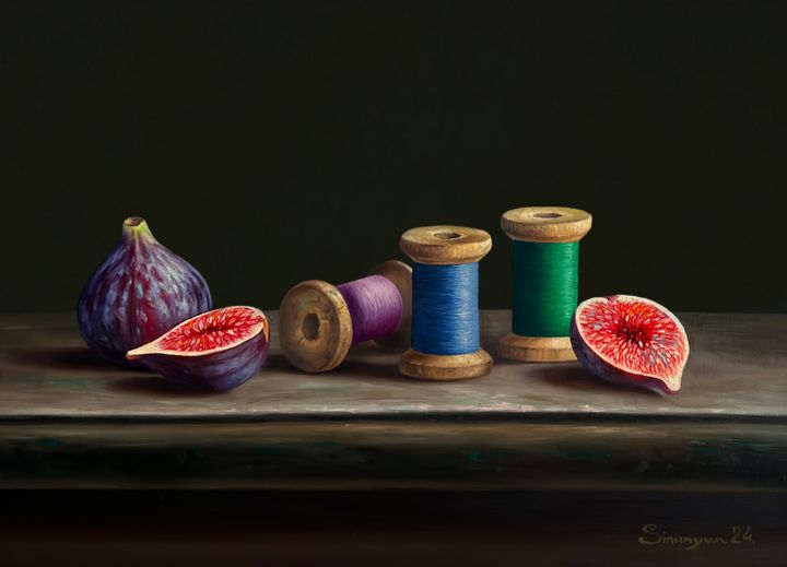 Figs and Thread Harmony - Narinart Armgallery - Paintings & Prints ...