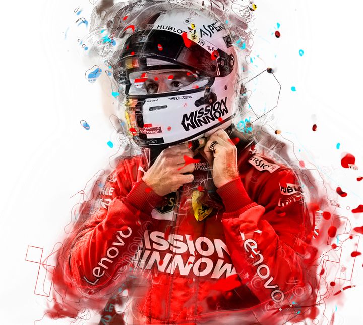 Sebastian Vettel Formula1 2019 Sport - PB Art