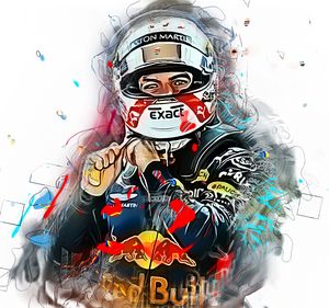 4 WALL POSTER MAX VERSTAPPEN Poster F1 RACING Poster 24 by 36 inch