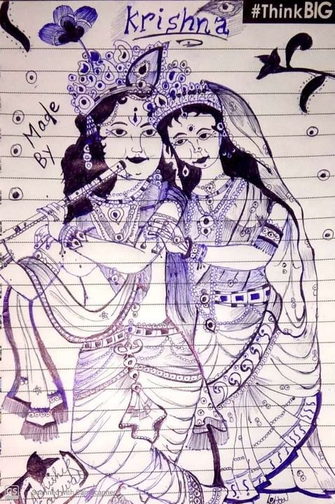 Handmade Krishna ji sketch by Lippanart on DeviantArt