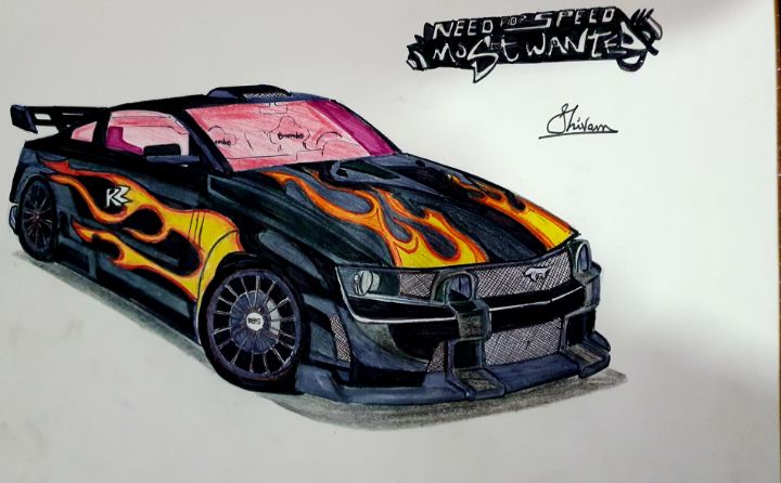 Need for Speed Most Wanted Razor - ANIME & CARS - Drawings