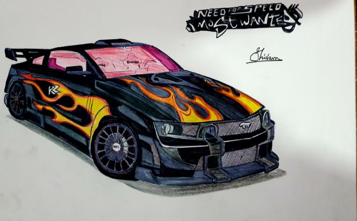 Need for Speed Most Wanted Razor - ANIME & CARS - Drawings & Illustration,  Vehicles & Transportation, Automobiles & Cars, Ford - ArtPal