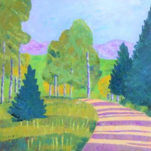 Aspen with Shaded road
