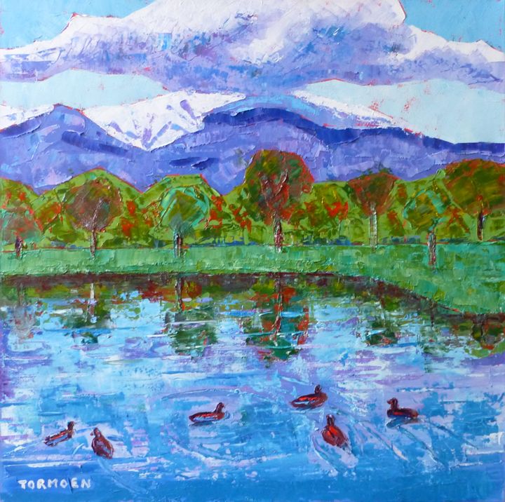 Park, Mountain, Ducks - Susan Tormoen