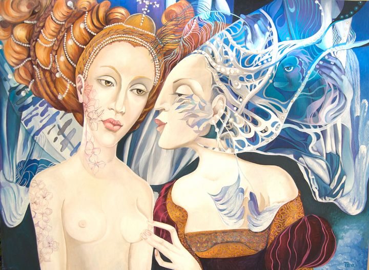 Lady Autumn and Lady Winter - Tatyana Binovska Art
