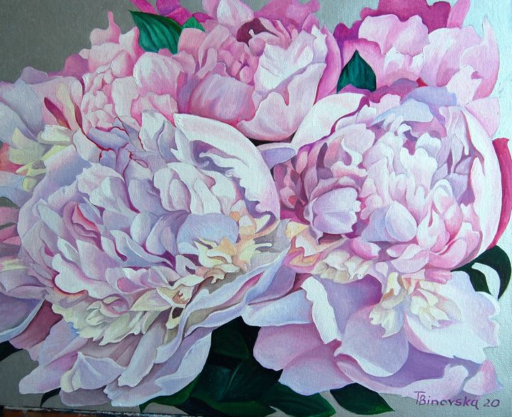Pink Peonies - Tatyana Binovska Art