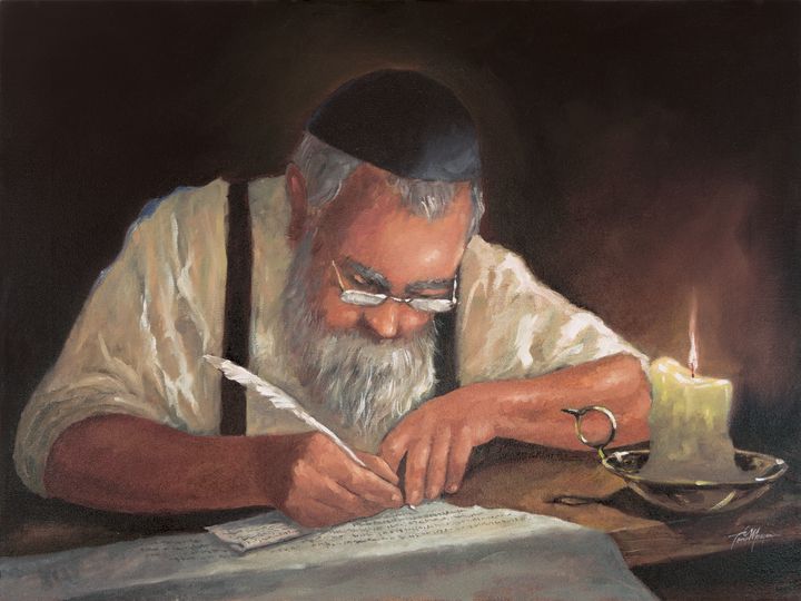 The Scribe - Born to illustrate - Paintings & Prints, Religion