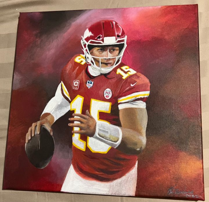 Patrick Mahomes, QB, Kansas City Chiefs Art Print