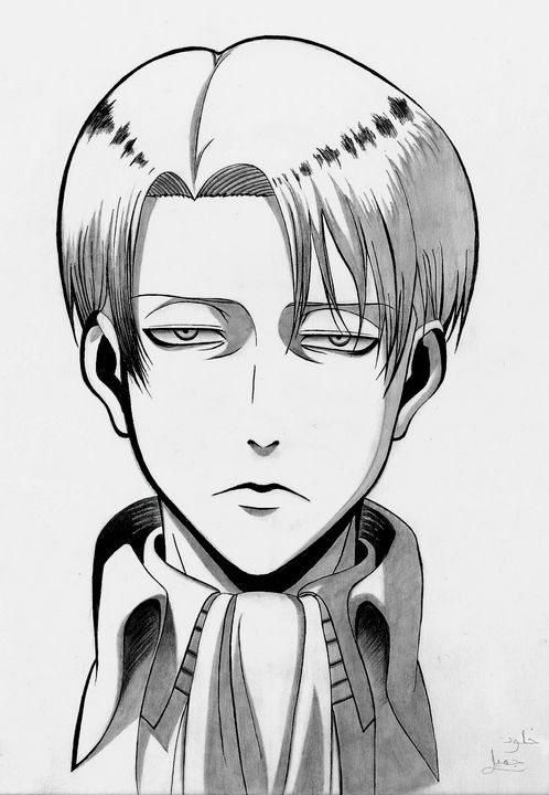 Levi Ackerman in Anime Attack On Titan coloring page - Download, Print or  Color Online for Free