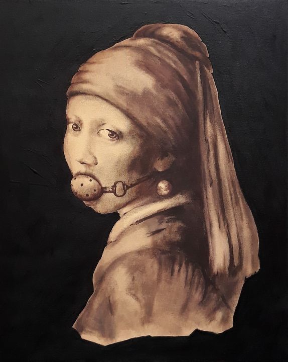 The girl with the pearl earring original on sale painting