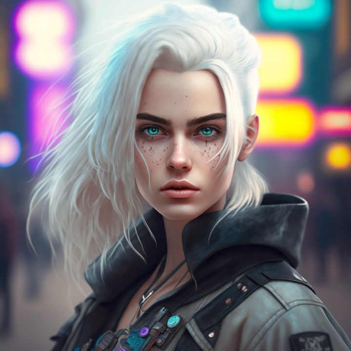 Cyber Girl - Brevss - Digital Art & AI, People & Figures, Female Form ...