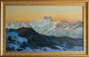 Caucasus, Ushba peak - sunrise