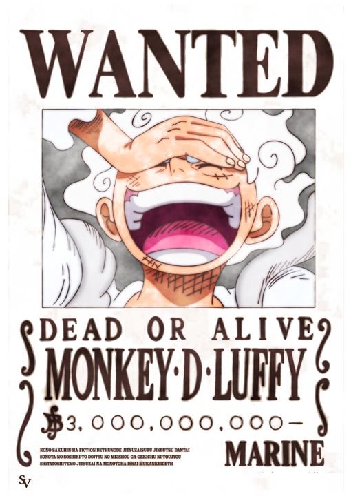 One Piece Monkey D Luffy Gear 5 Anime Canvas Manga Poster Print Wall Art