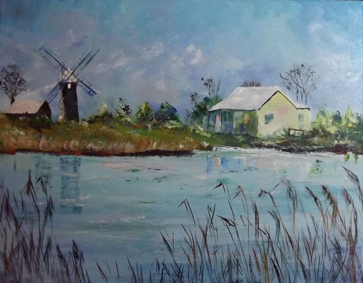 The Mill - ART BY VALIA - Paintings & Prints, Landscapes & Nature ...