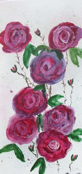 Trailing Roses Drawings Trailing Roses - Anne’s Art Boutique - Paintings & Prints, Landscapes ...