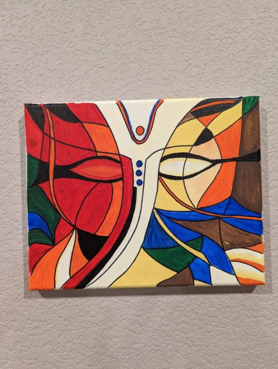 Abstract painting for your entrance - Design_gifts_studio