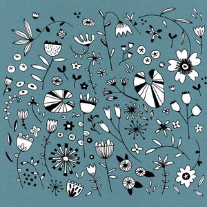 Etched Flower Drawings - Nic Squirrell