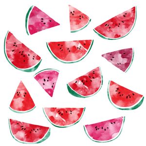 Watercolor Watermelons - Nic Squirrell