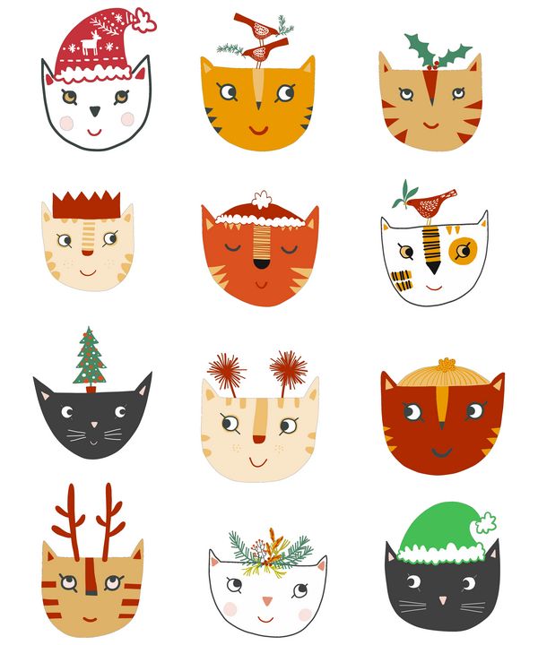 Christmas Cats - Nic Squirrell
