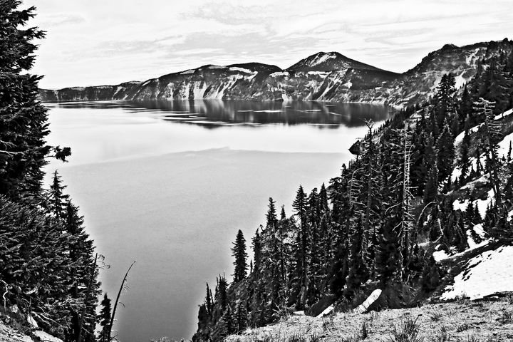 Crater Lake B W 06 24 20 - Joyce Dickens Fine Art Photography