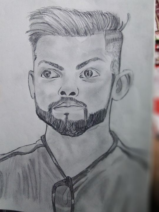 Sketch Of Cricketer Sachin Tendulkar  DesiPainterscom