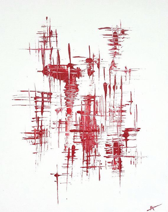 Abstraction rouge - Adam Brillaud