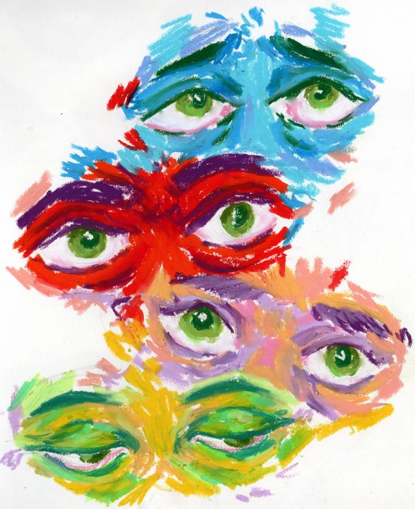 My drawing of an eye using oil pastels! 👀 : r/Oilpastel