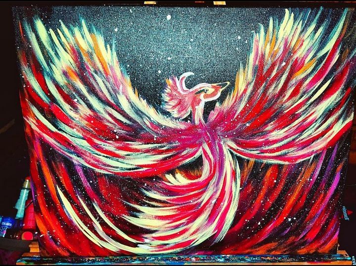 Rise From The Ashes Art By Aimee Paintings Prints Animals Birds Fish Birds Phoenix Artpal