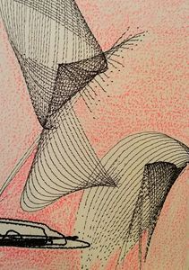 pink curve - Annette Manning - Drawings & Illustration, Abstract ...
