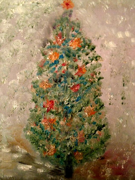 Sapin de Noel - CS art - Paintings & Prints, Abstract, Landscape - ArtPal